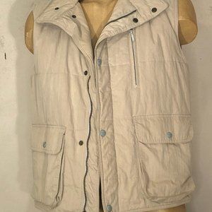 LL Bean Thinsulate vest, Kaki, Cotton, Med